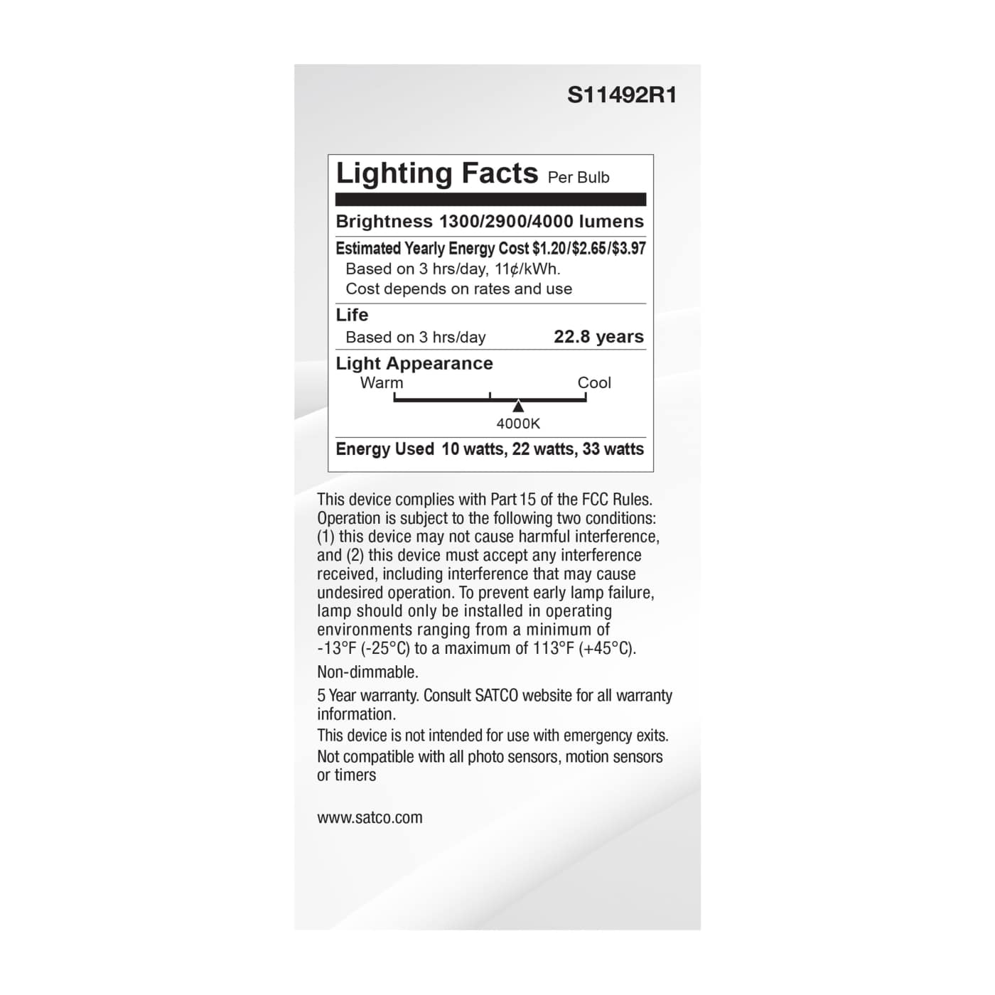 10/22/33PS25/3WAY/LED/840/E39D - S11492R1