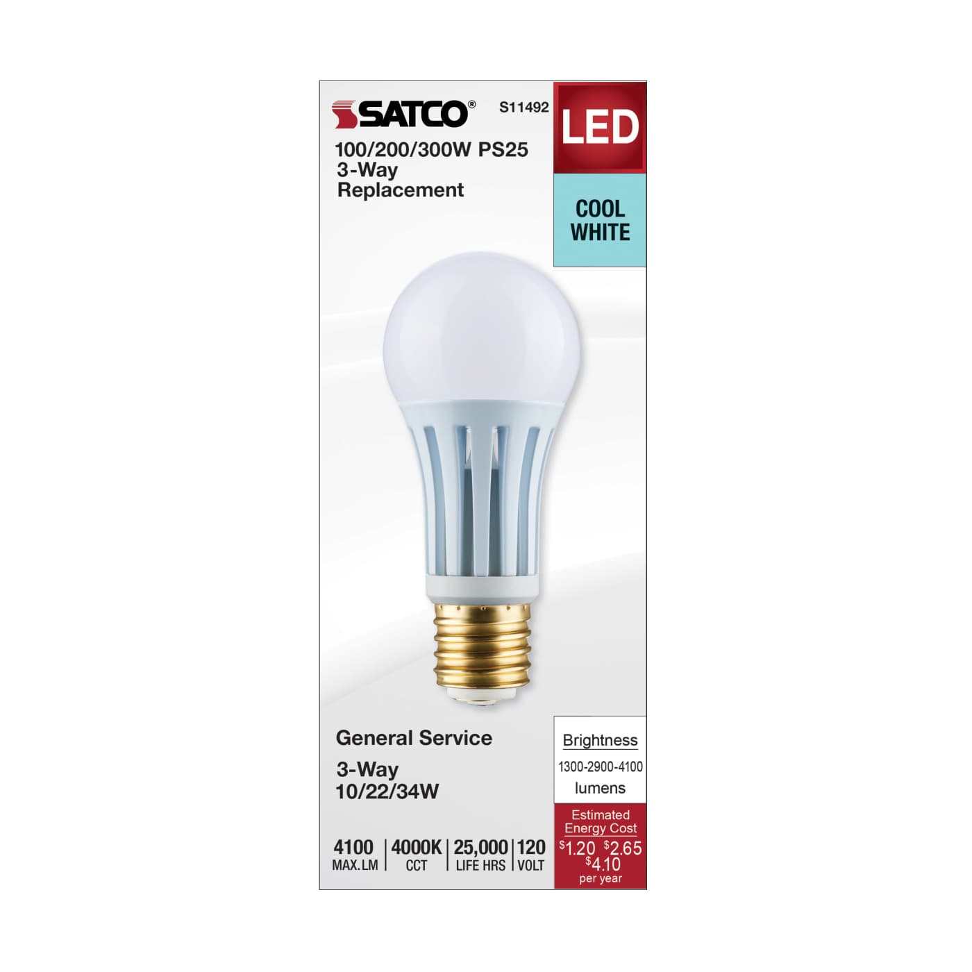 10/22/34PS25/3WAY/LED/840/E39D - S11492