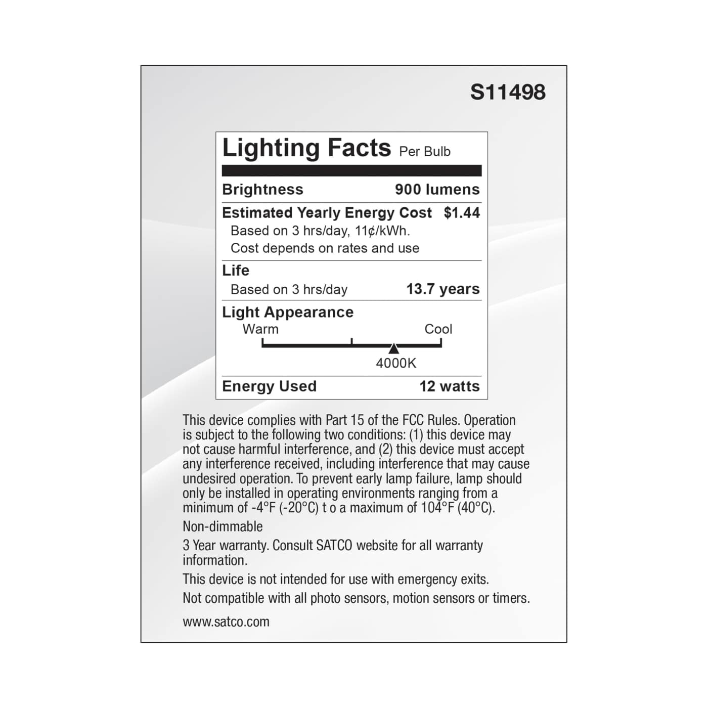 12PAR30L/LED/35'/940/120-277V - S11498