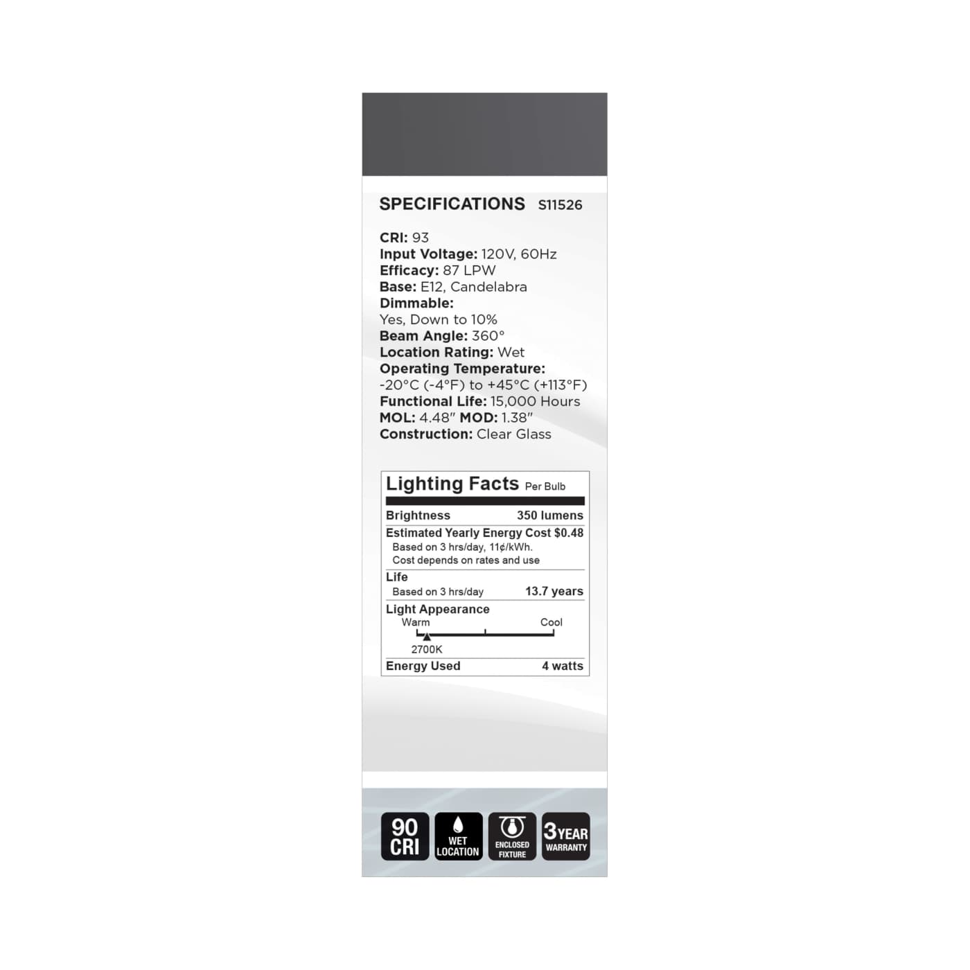 4CA11/CL/LED-GF/COIL/927/120V - S11526