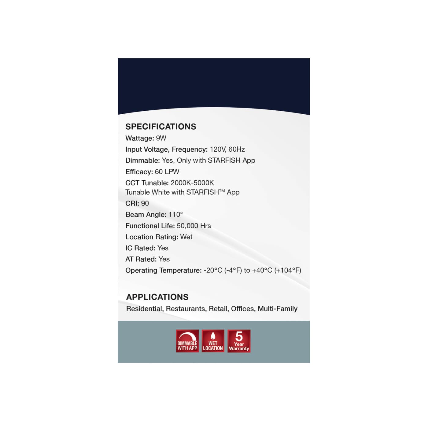 9WLED/DW/4/RGBTW/RND/RD/WH - S11564