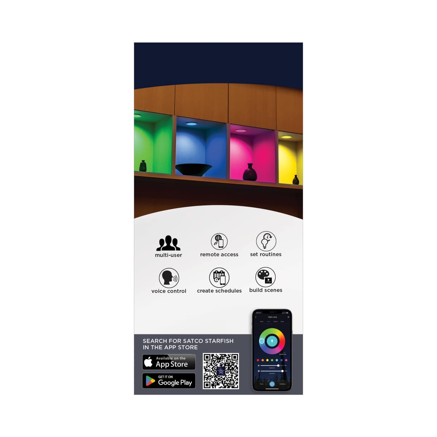 13WLED/RDL/5-6/RGBTW/RND/WH - S11570