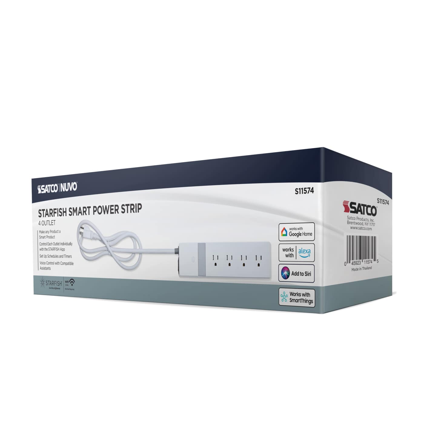 4 OUTLET POWER STRIP/SF - S11574