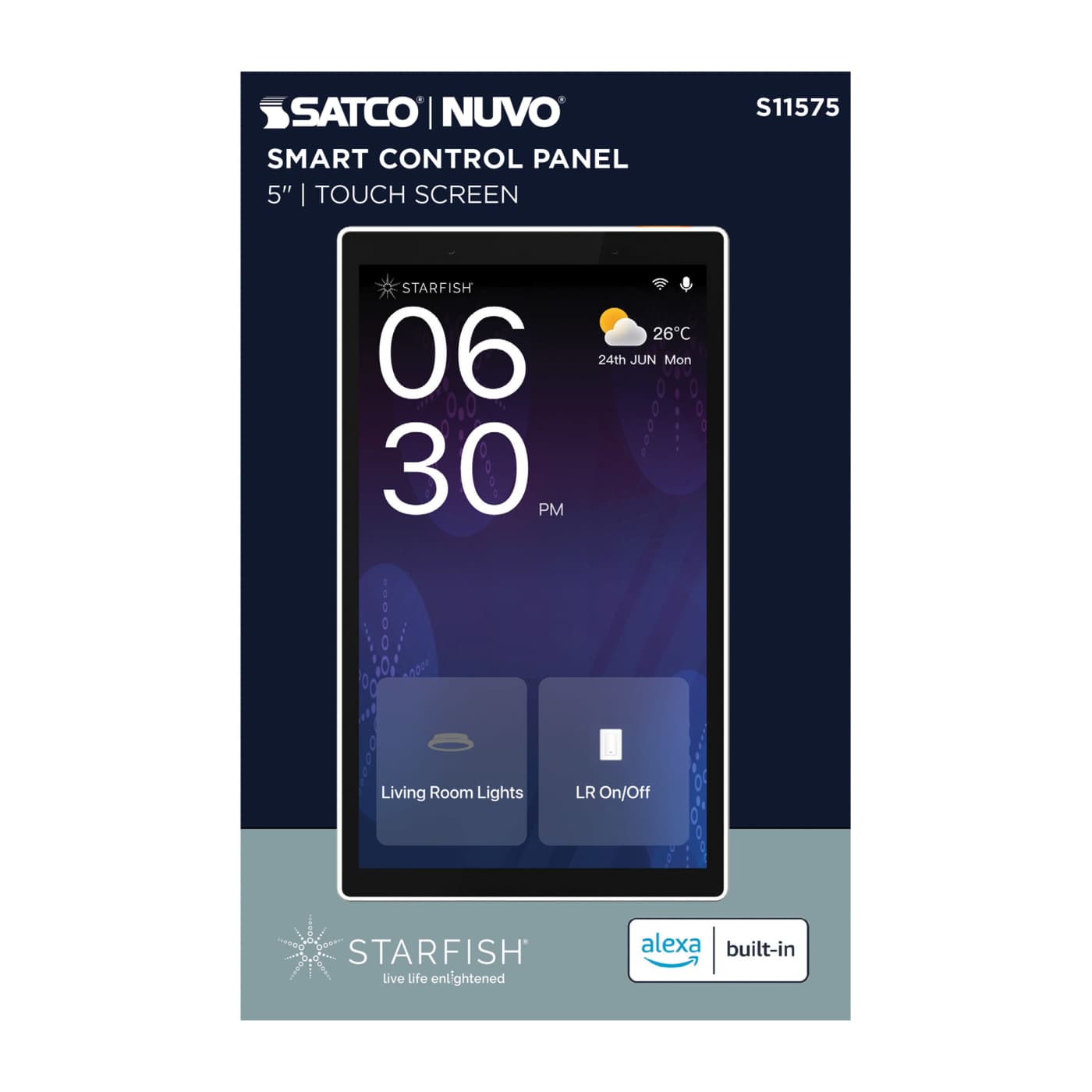 STARFISH 5" CONTROL PANEL - S11575