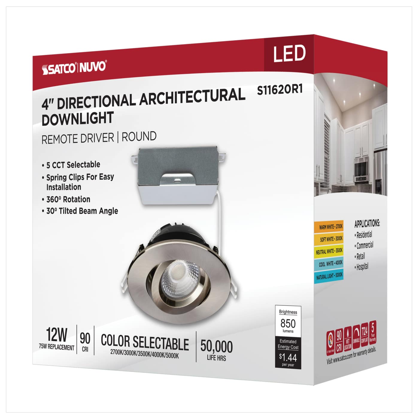 12W/DW/GBL/4/CCT/RND/RD/BN - S11620R1