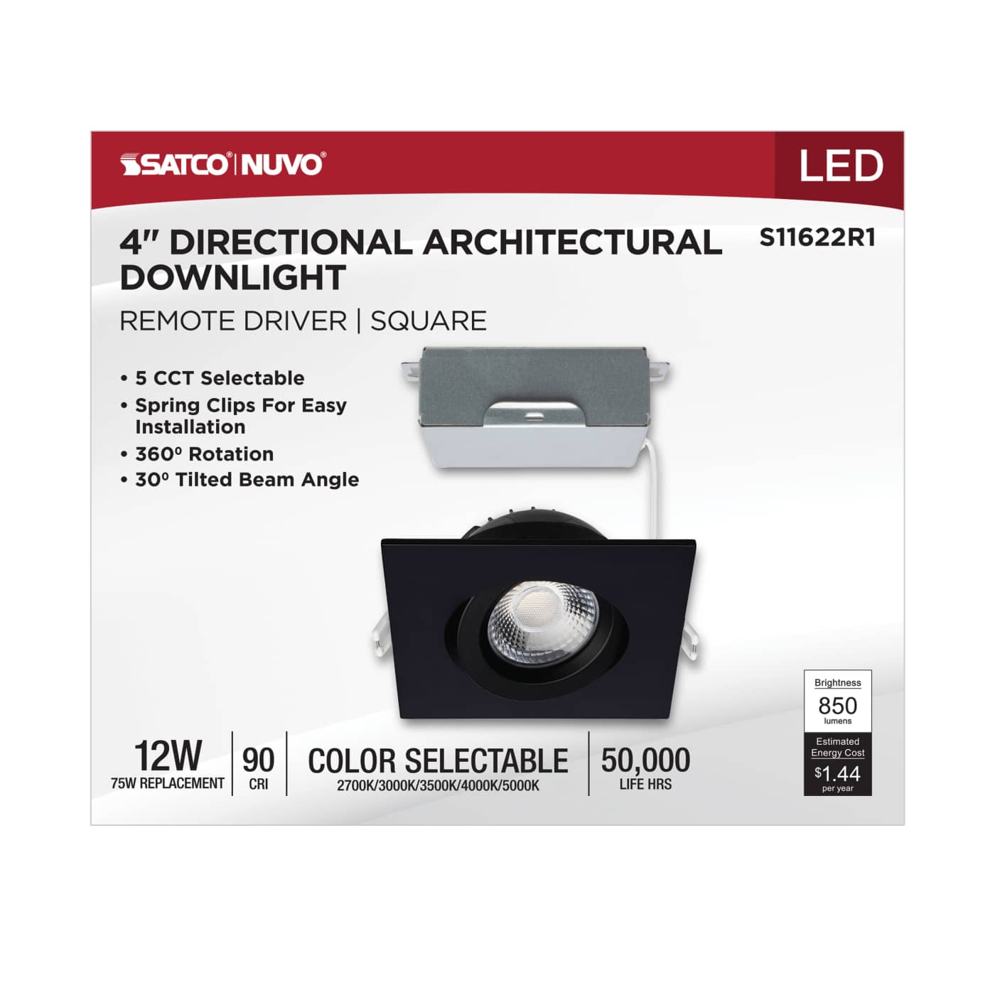 12W/DW/GBL/4/CCT/SQ/RD/BK - S11622R1