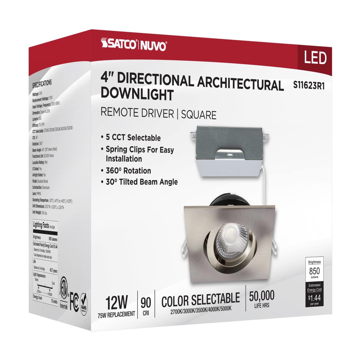 12W/DW/GBL/4/CCT/SQ/RD/BN - S11623R1