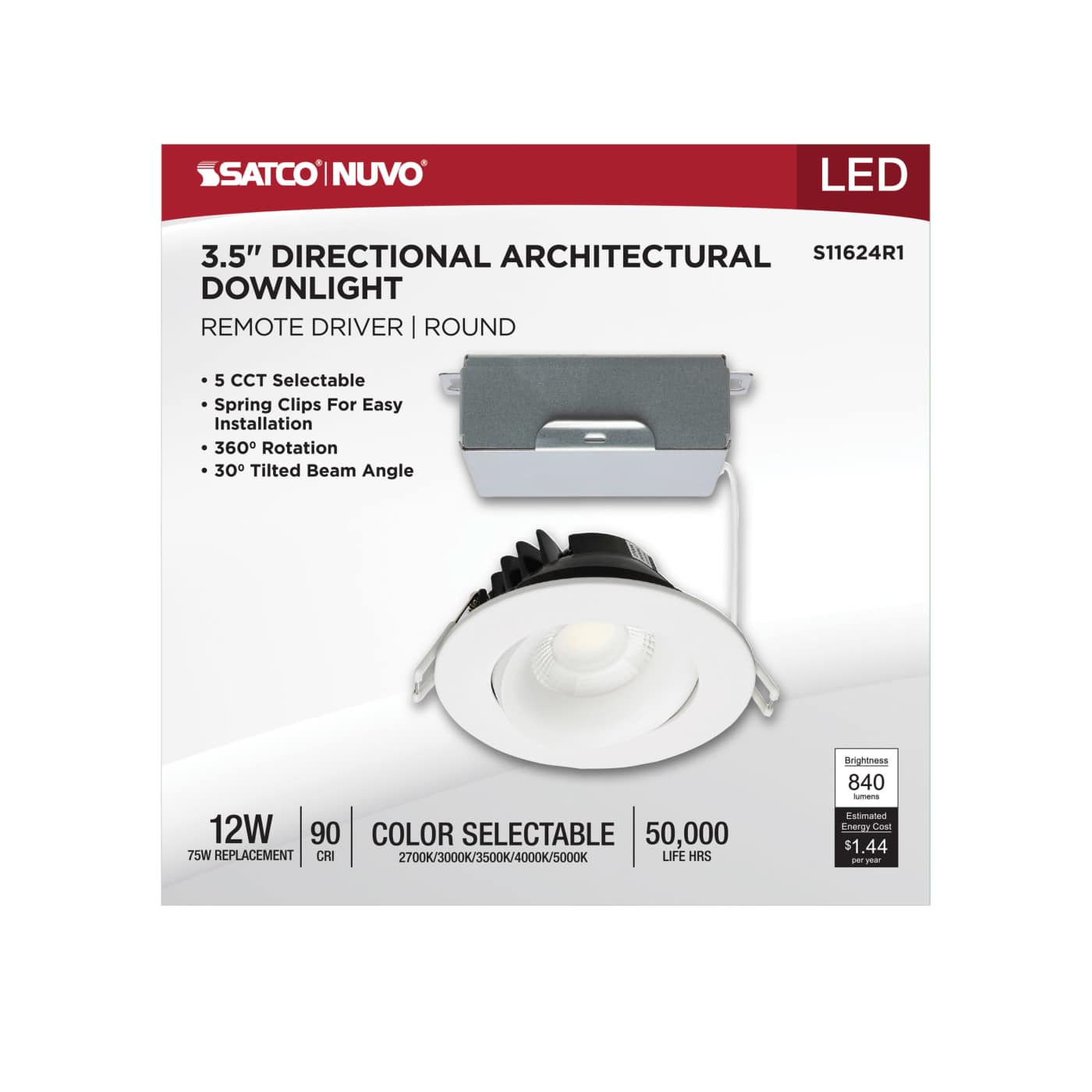 12W/DW/GBL/3.5/CCT/RND/RD/WH - S11624R1