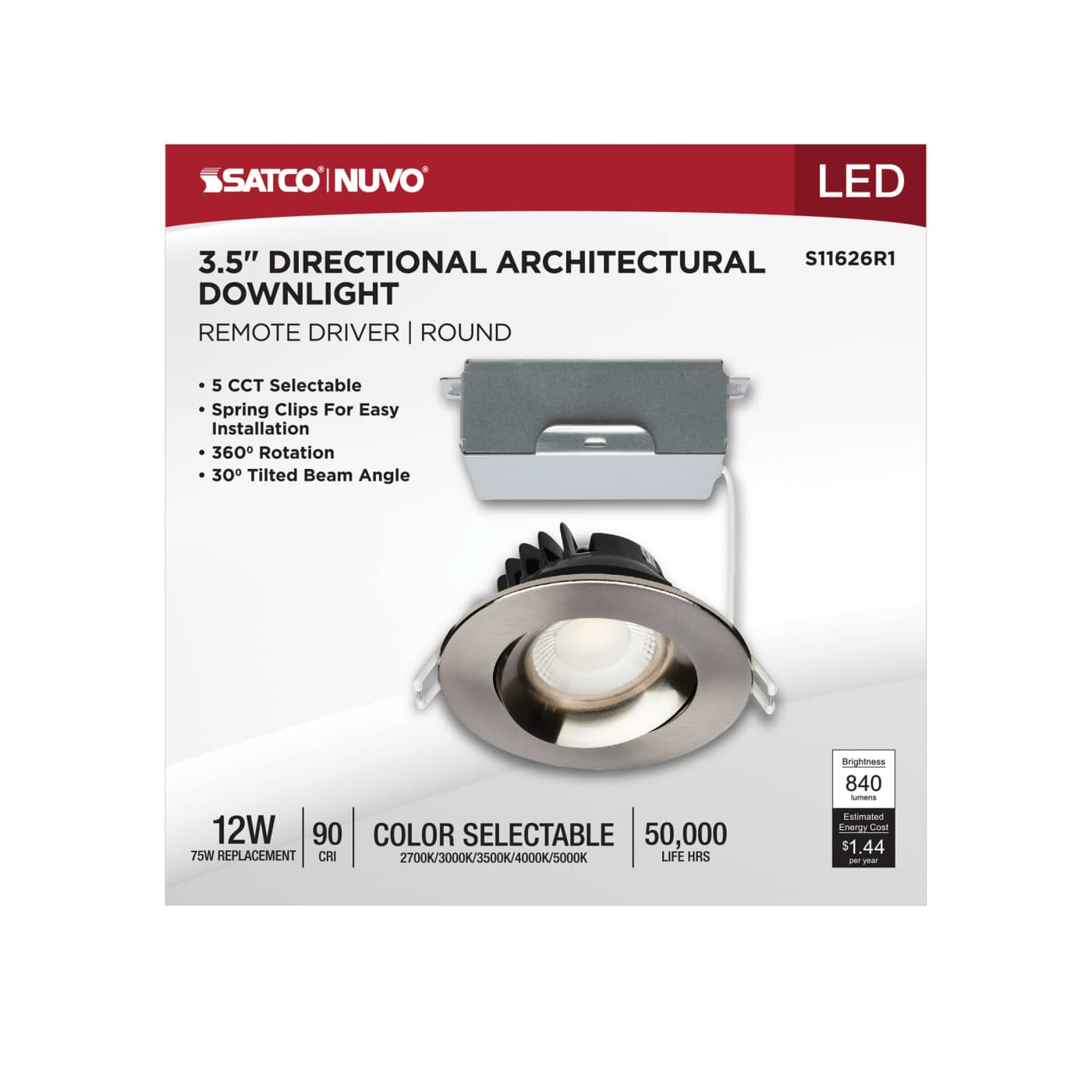 12W/DW/GBL/3.5/CCT/RND/RD/BN - S11626R1