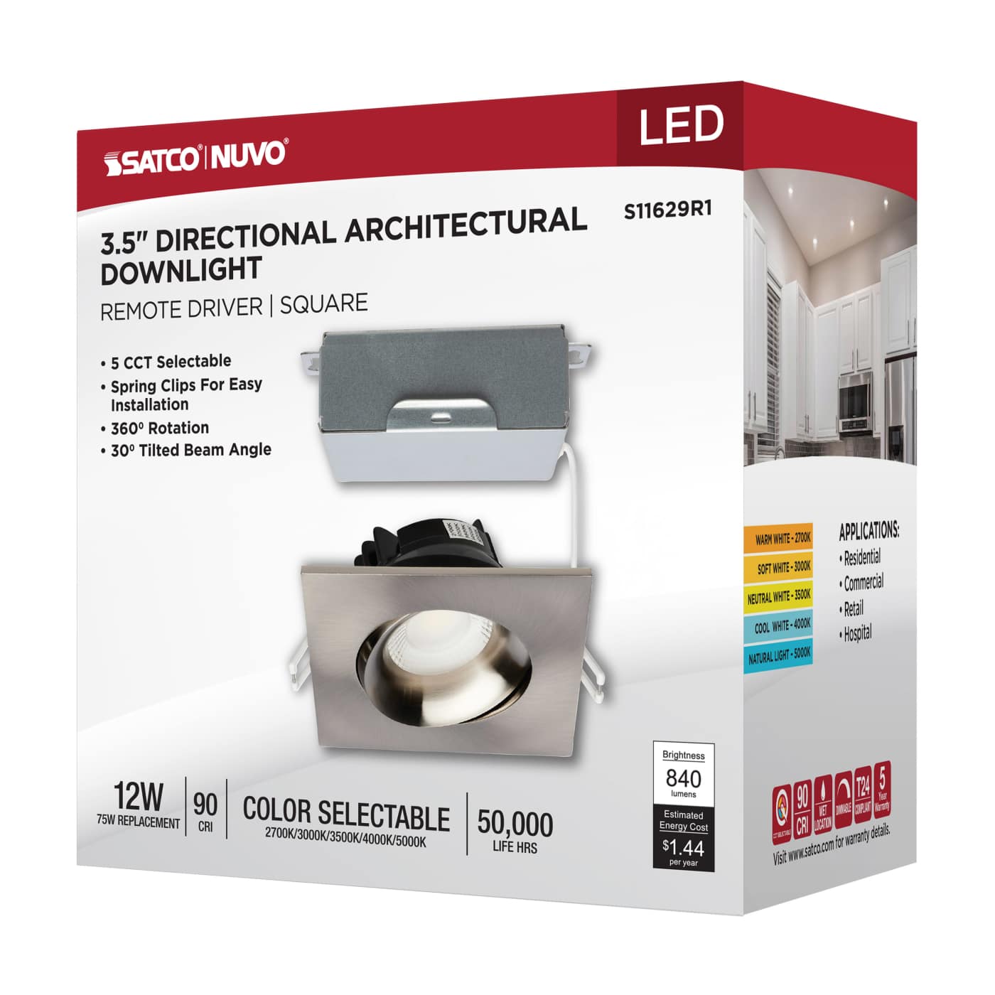 12W/DW/GBL/3.5/CCT/SQ/RD/BN - S11629R1