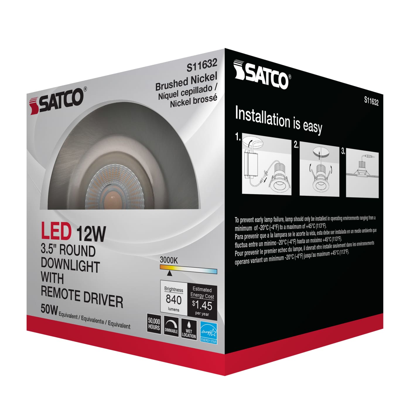 12WLED/DW/DNL3/930/RND/RD/BN - S11632