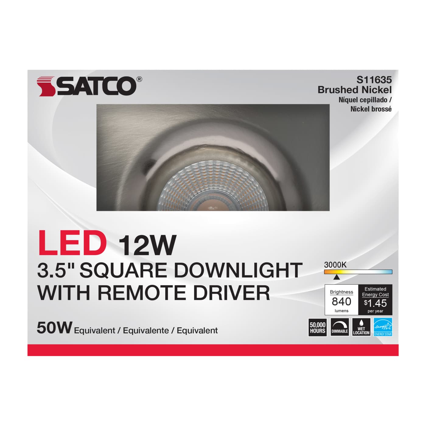 12WLED/DW/DNL3/930/SQ/RD/BN - S11635