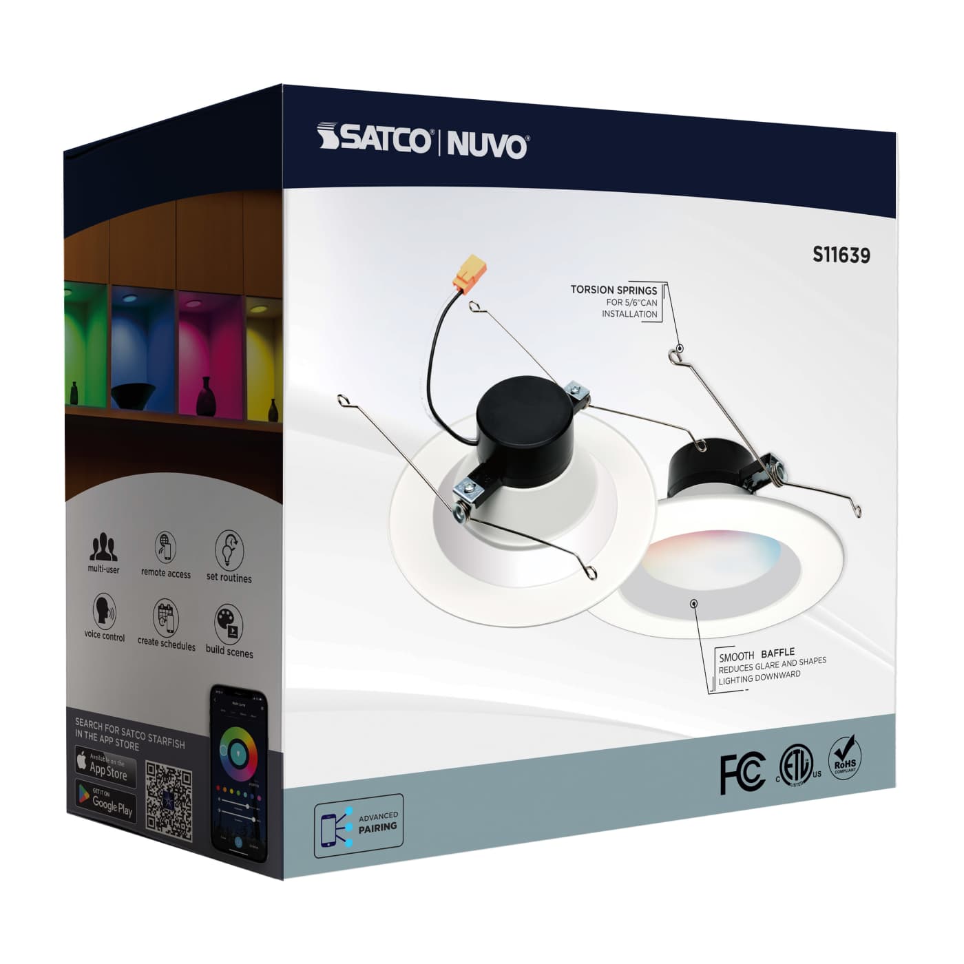 11WLED/RDL/5-6/RGBTW/RND/WH - S11639