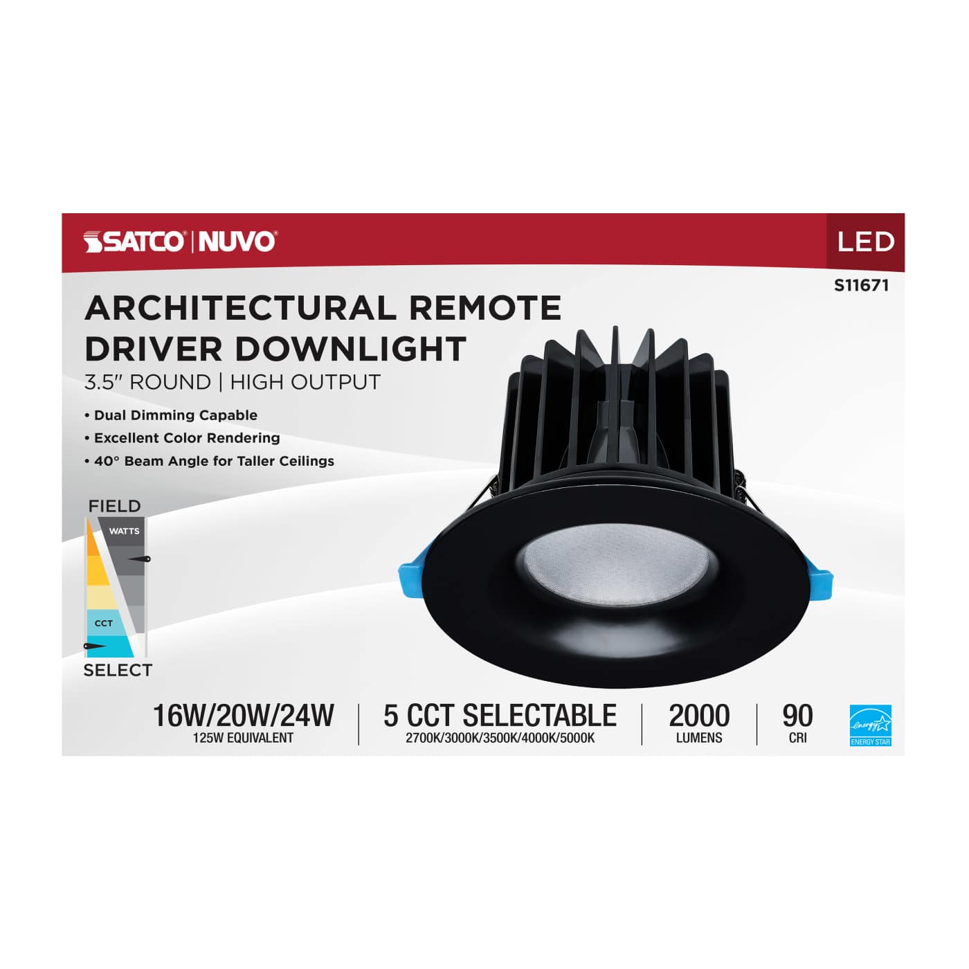 24WLED/DW/DNL3/FS/RND/DD/BK - S11671