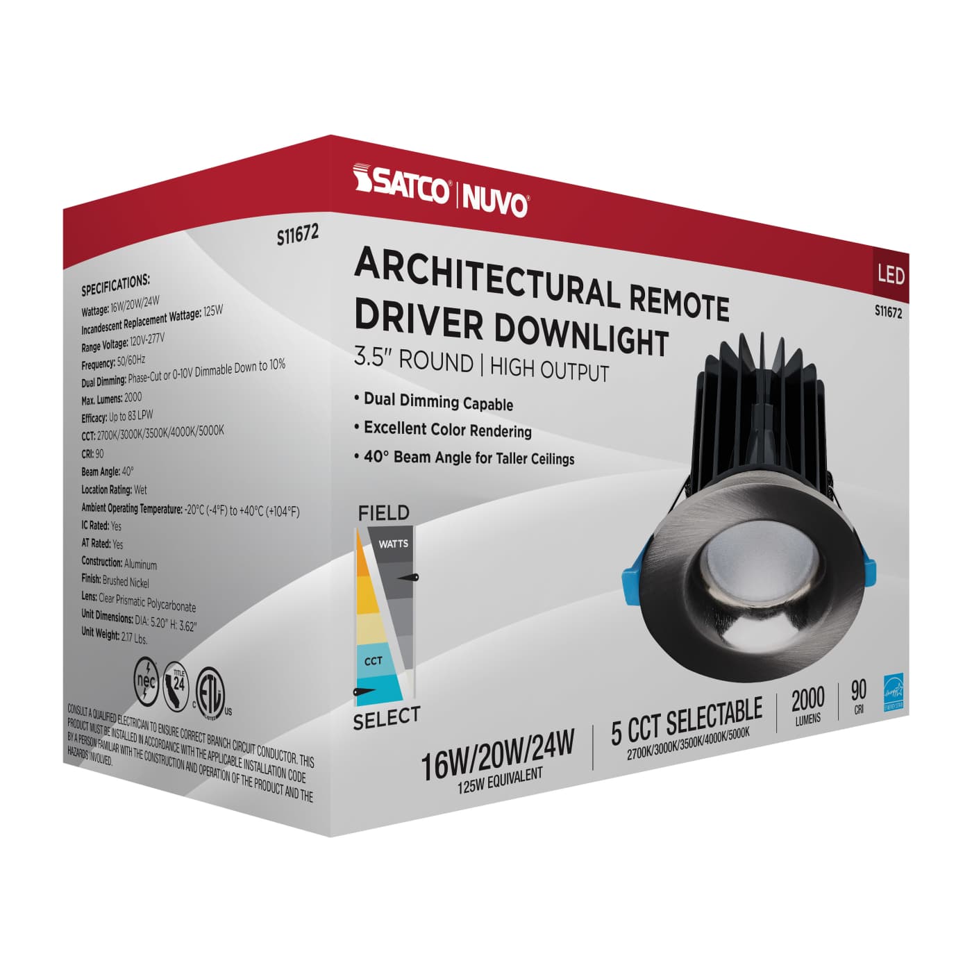 24WLED/DW/DNL3/FS/RND/DD/BN - S11672