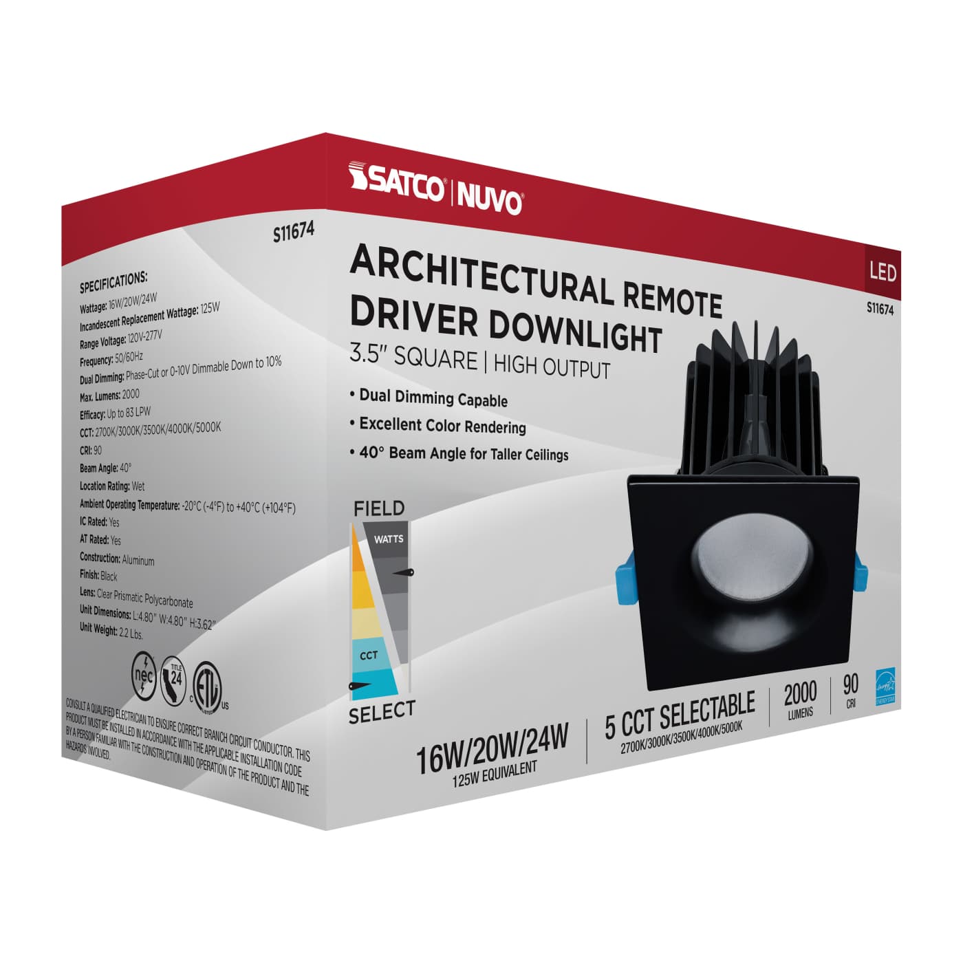 24WLED/DW/DNL3/FS/SQ/DD/BK - S11674