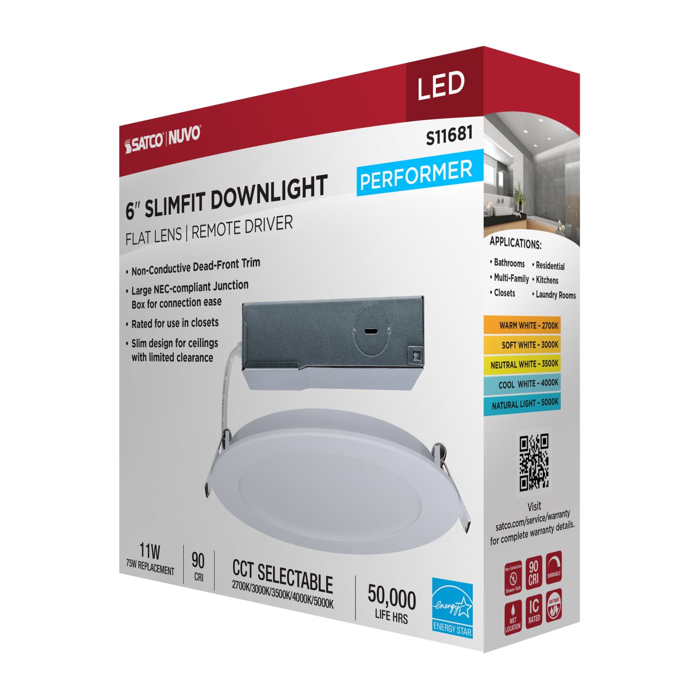 11WLED/DW/6/CCT/RND/FL/RD - S11681