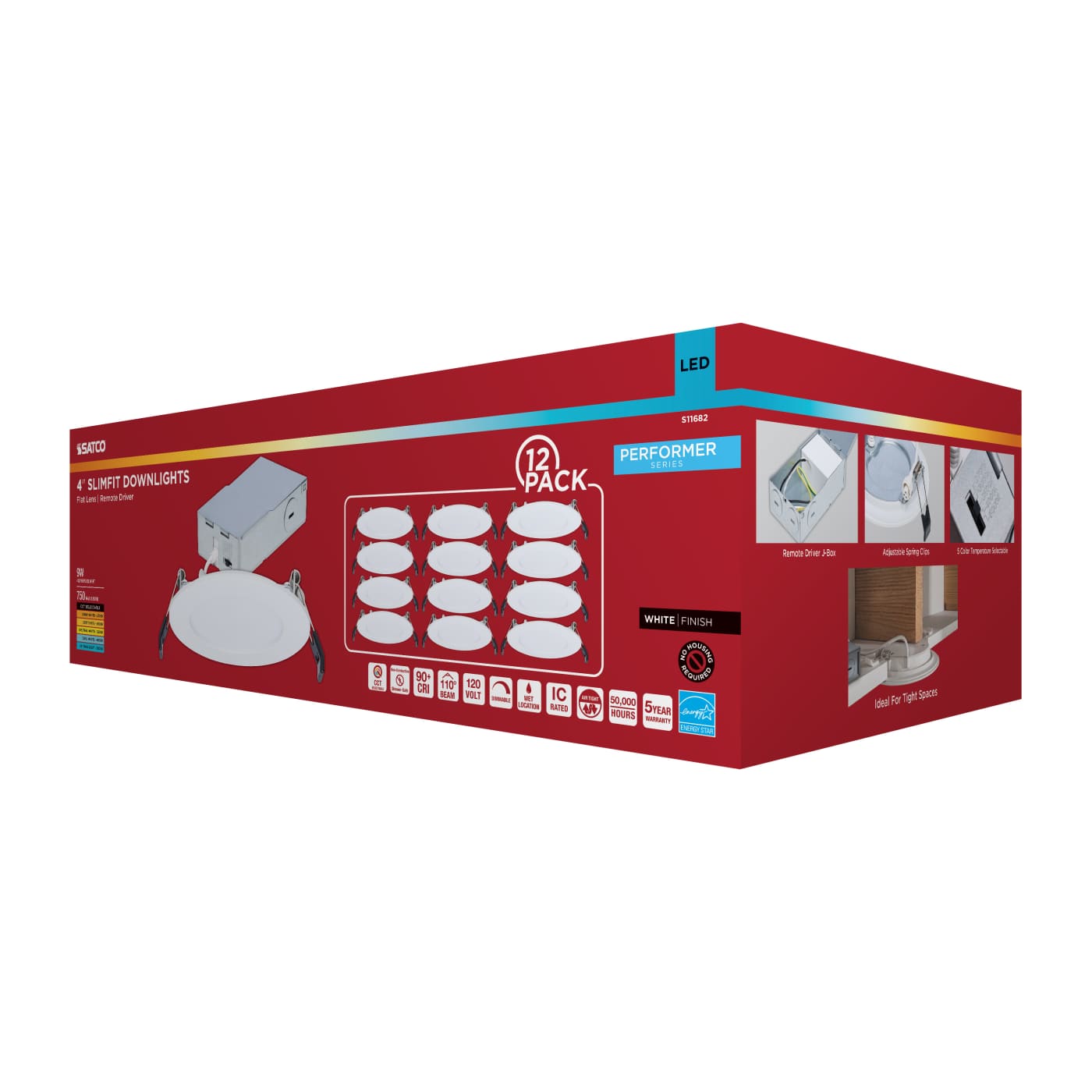 9W/DL/4/RND/CCT/WH/12PK - S11682