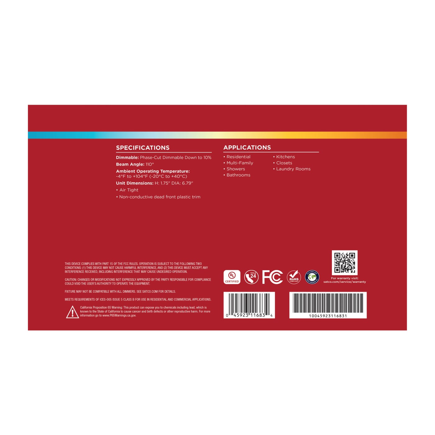 13W/DL/6/RND/CCT/WH/12PK - S11683