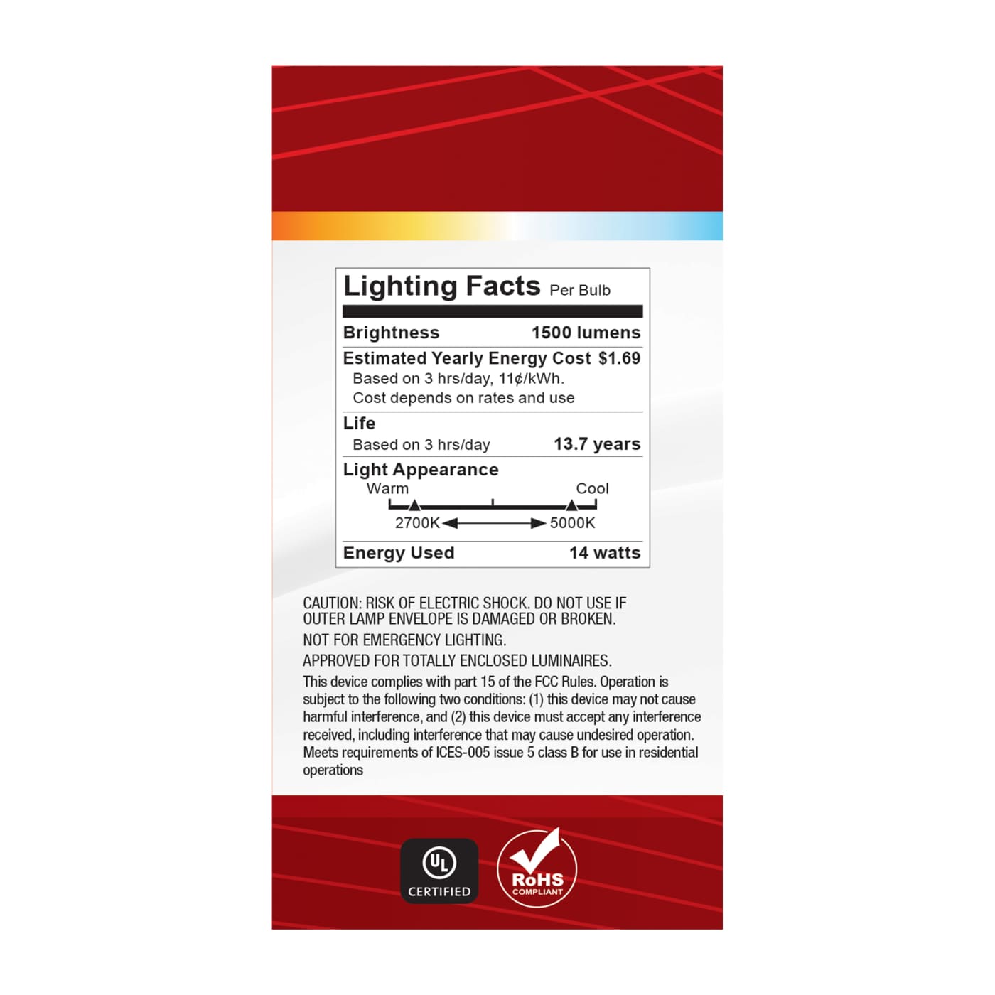 14A19L/9CCT5/E26/PWHF - S11773R1