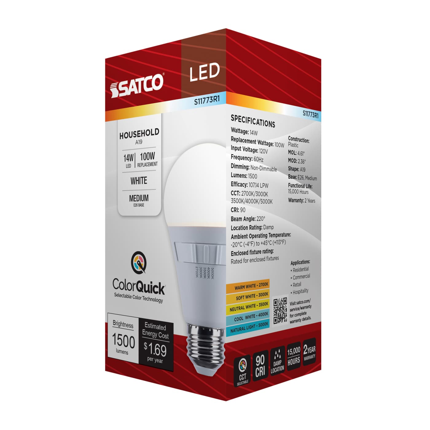 14A19L/9CCT5/E26/PWHF - S11773R1