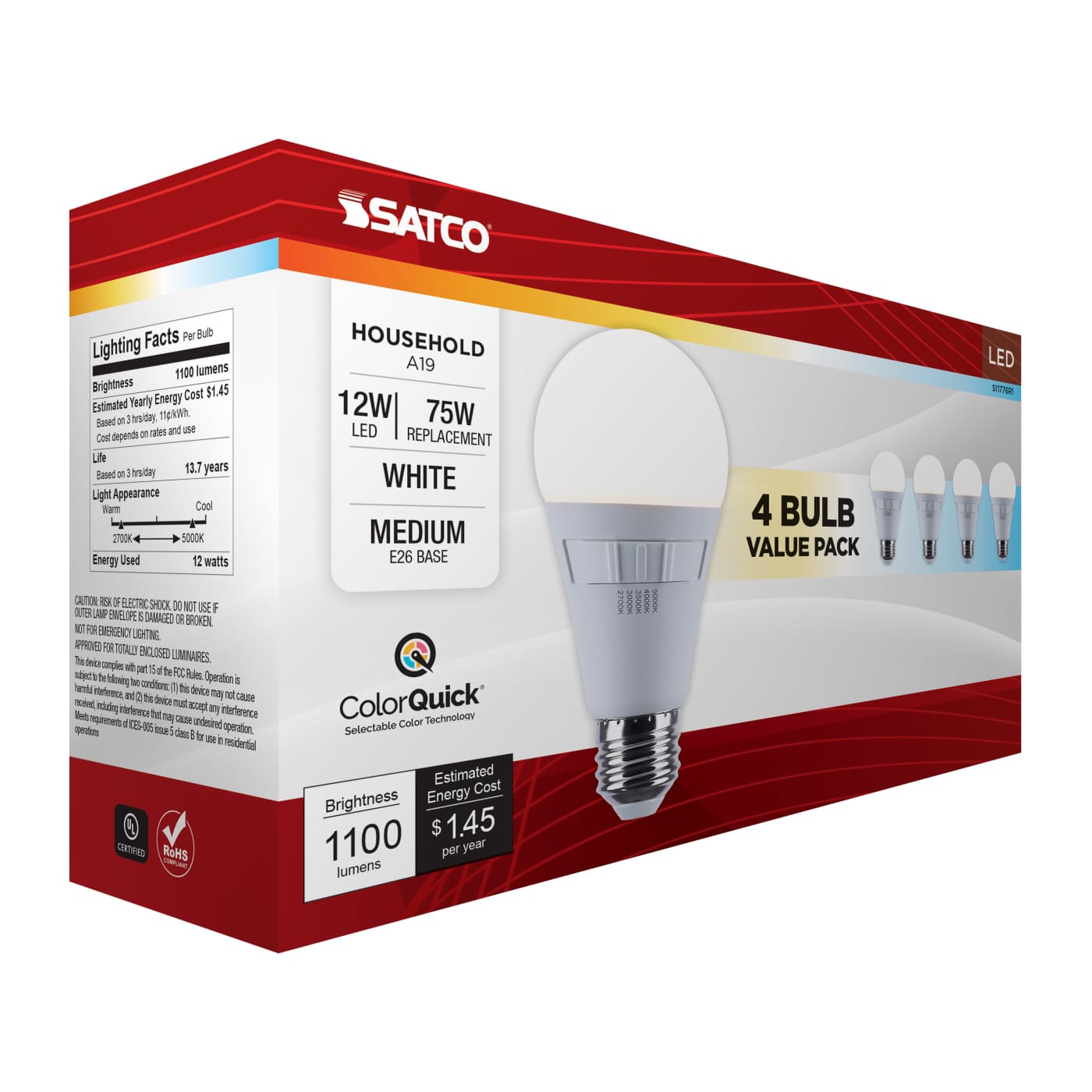 12A19L/9CCT5/E26/PWHF/4PK - S11776R1