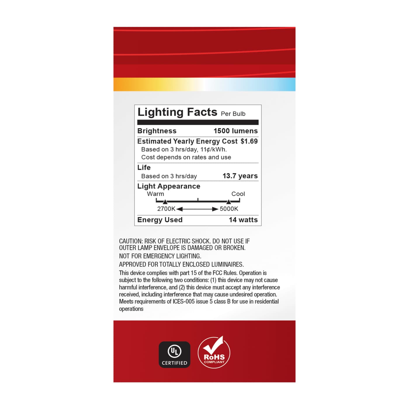 14A19L/9CCT5/E26/PWHF/4PK - S11777R1