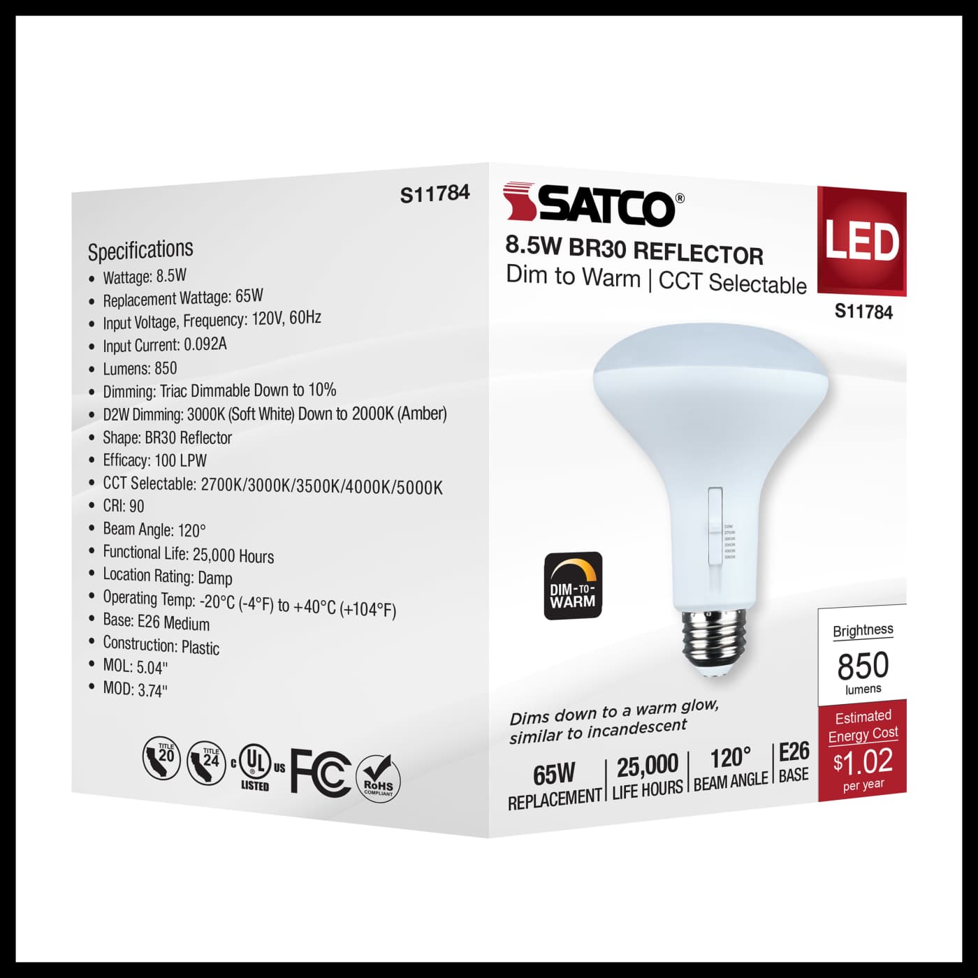 8.5BR30/LED/5CCT/WD/120V - S11784