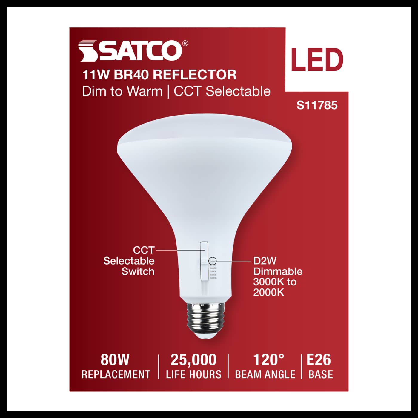 11BR40/LED/5CCT/WD/120V - S11785