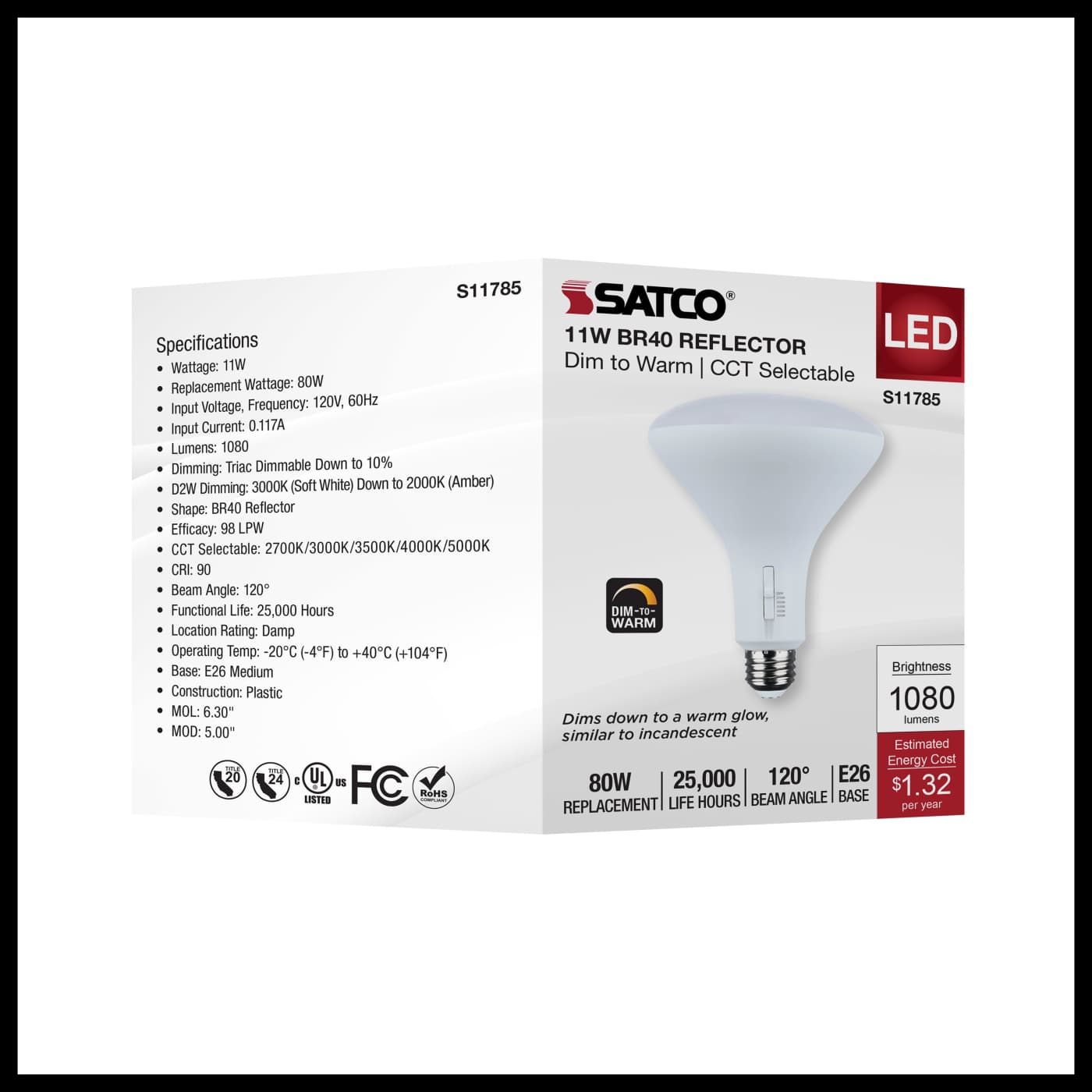 11BR40/LED/5CCT/WD/120V - S11785