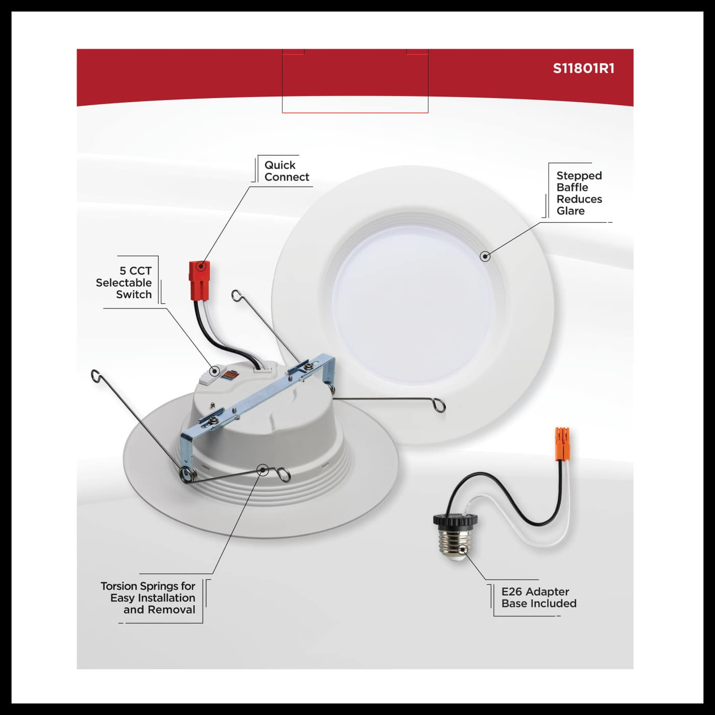 9WLED/RDL/5-6/5CCT-SEL/RD - S11801R1