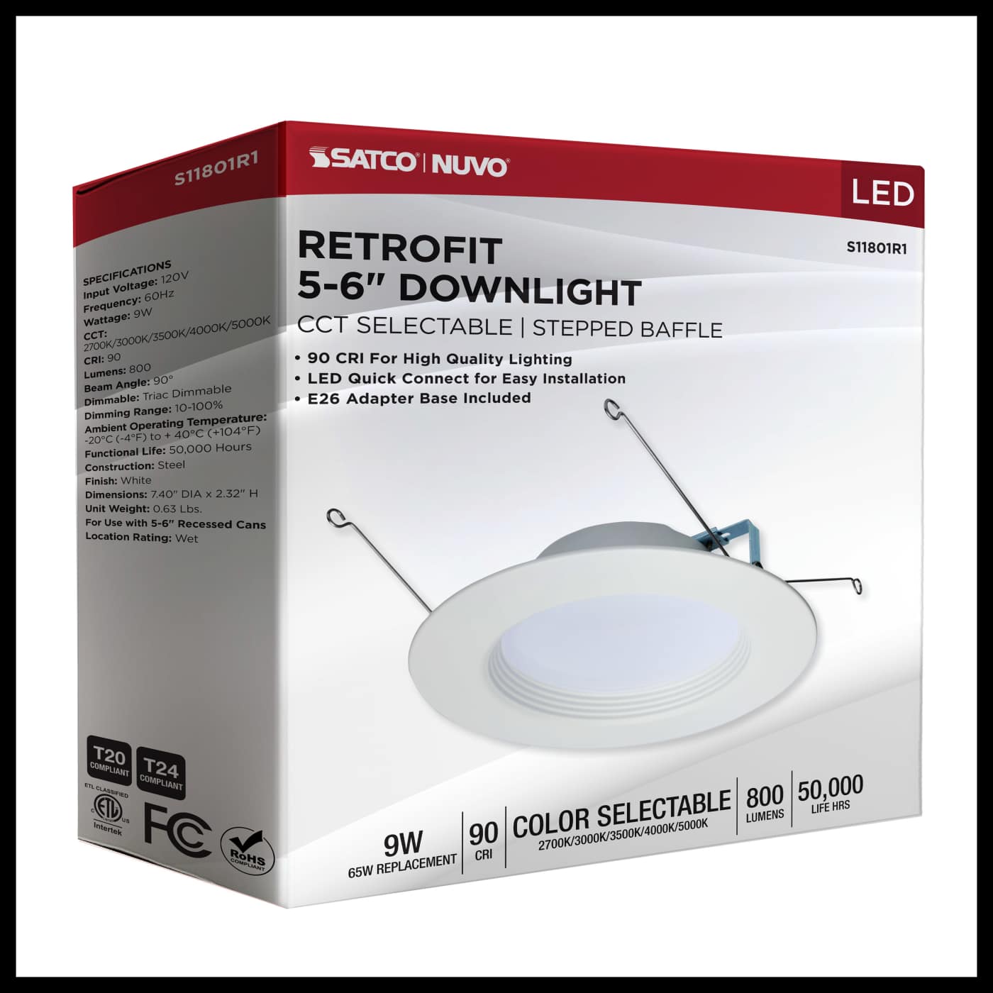 9WLED/RDL/5-6/5CCT-SEL/RD - S11801R1