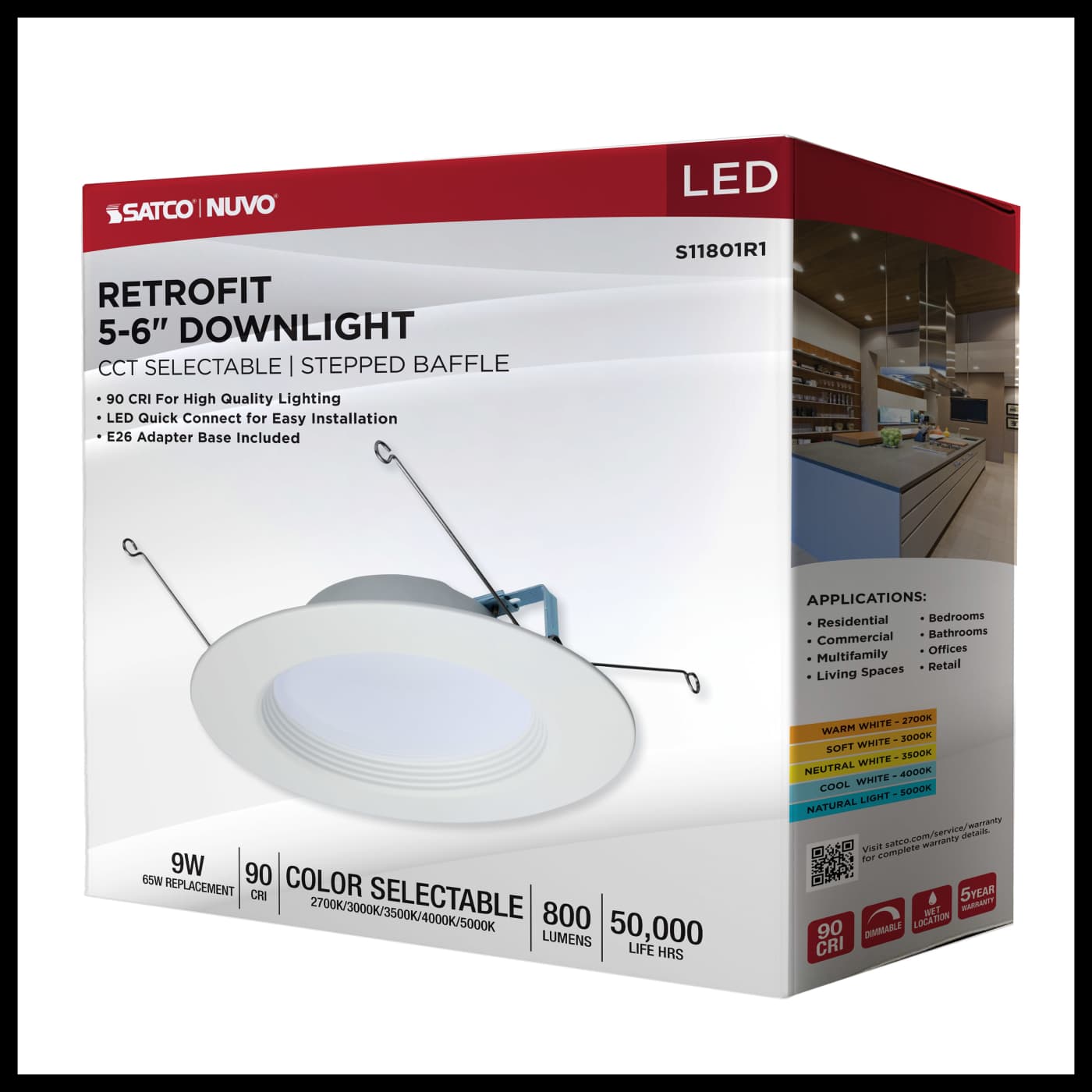 9WLED/RDL/5-6/5CCT-SEL/RD - S11801R1