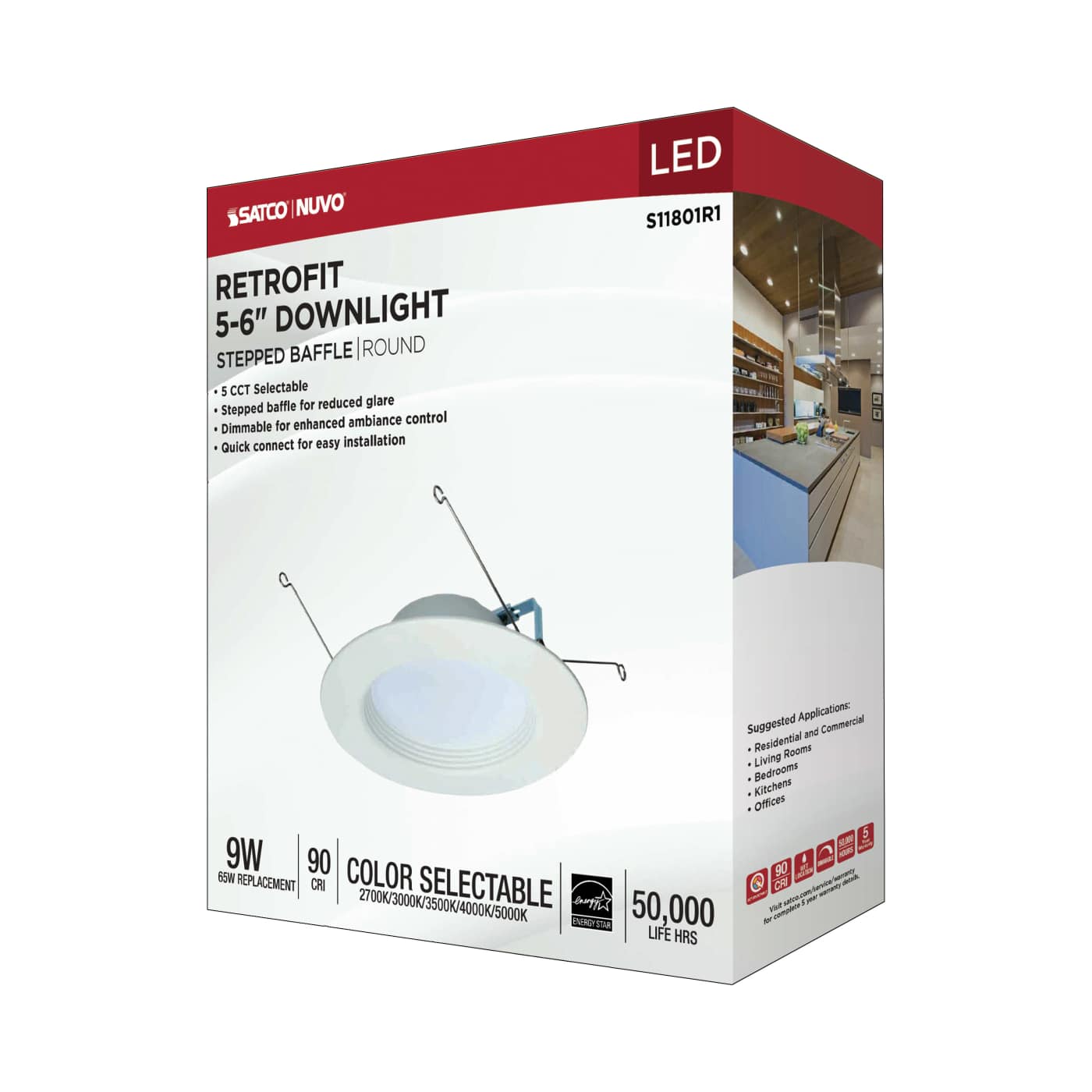 9WLED/RDL/5-6/5CCT-SEL/RD - S11801R1