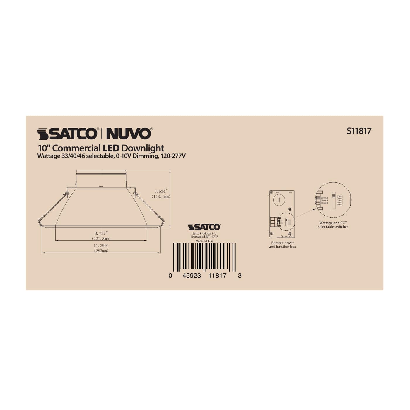 46WLED/CDL/10/ADJ-CCT/40D - S11817