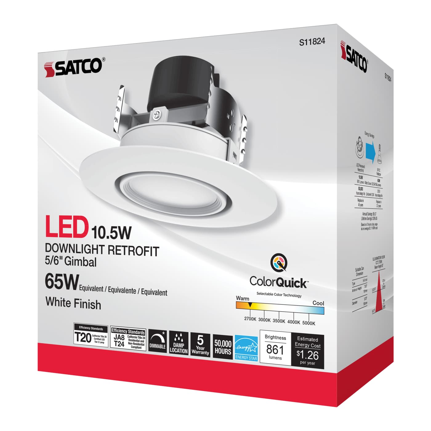 10.5WLED/DIR/5-6/90'/CCT-SEL - S11824