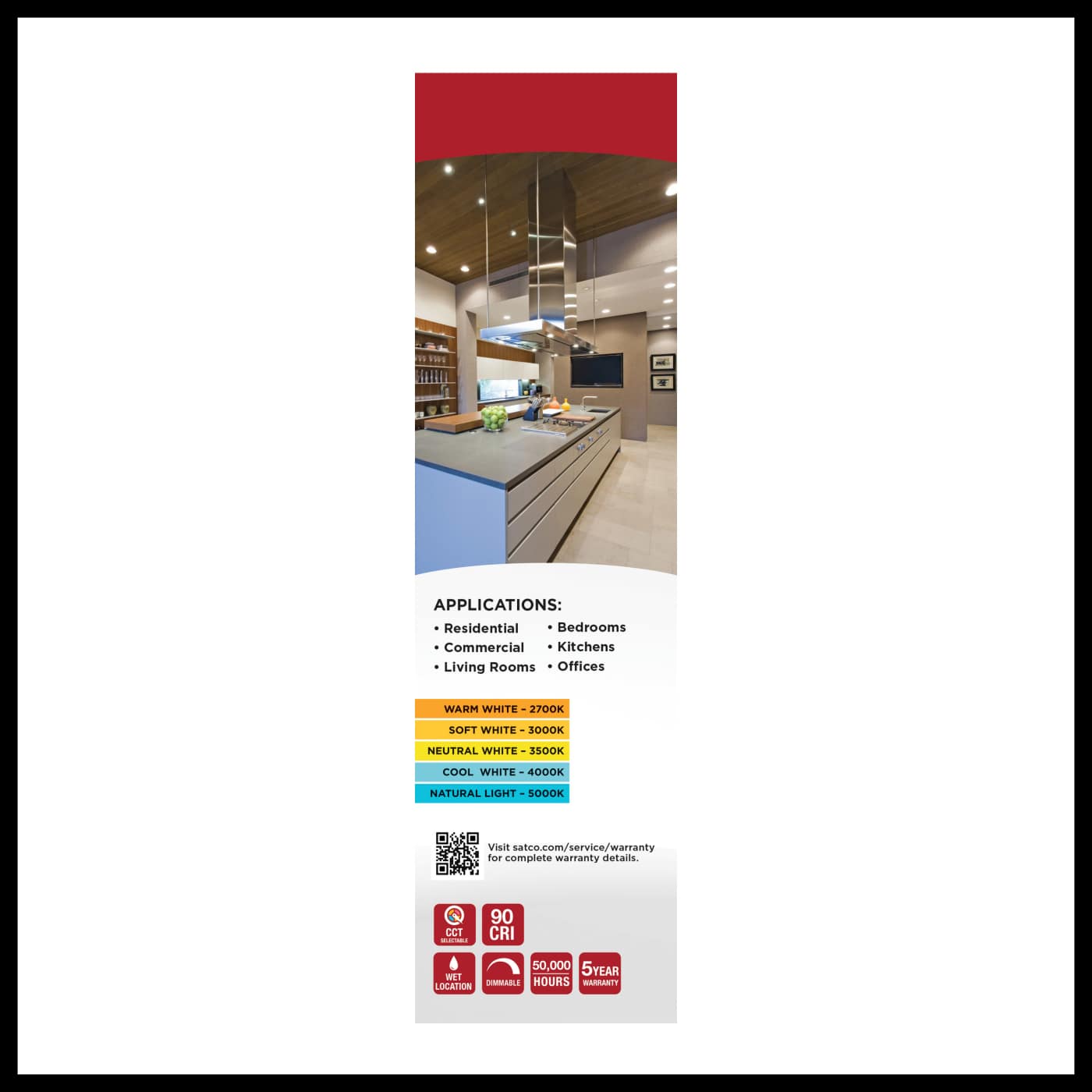 13.7WLED/RDL/5-6/5CCT-SEL/RD - S11825R1