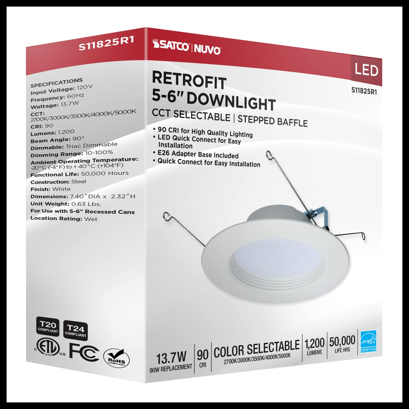 13.7WLED/RDL/5-6/5CCT-SEL/RD - S11825R1