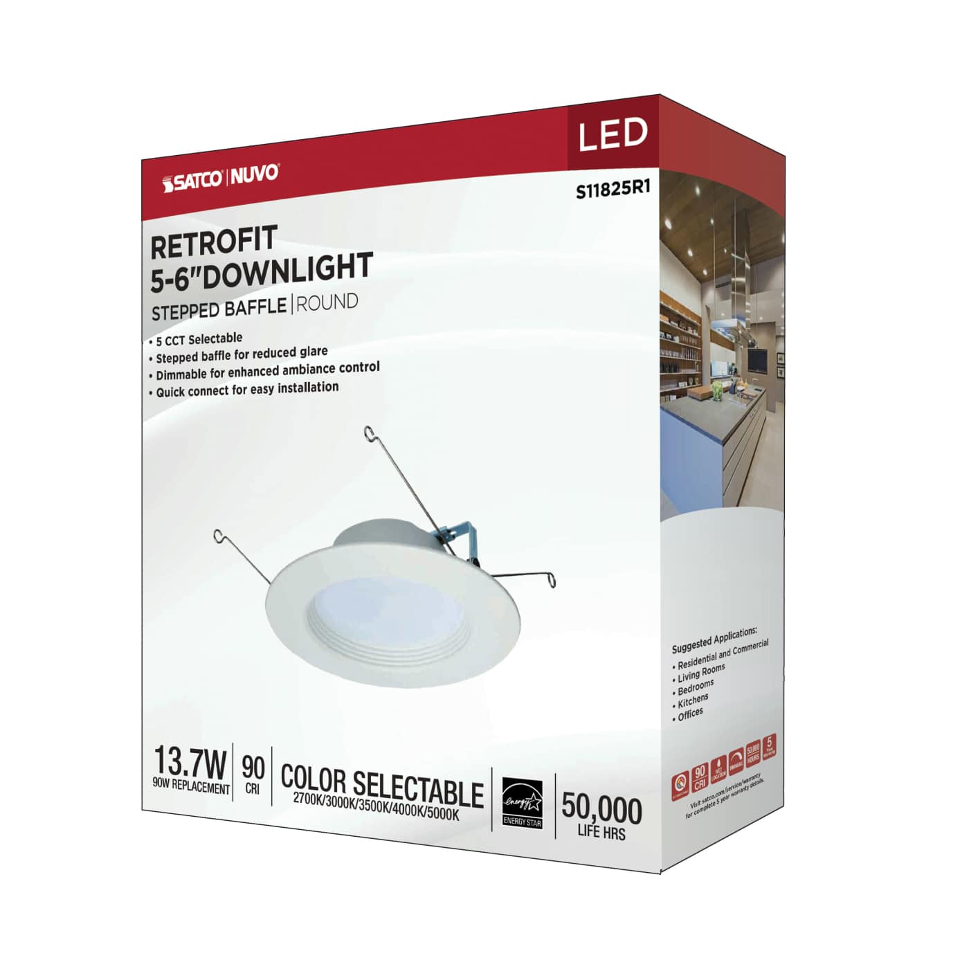 13.7WLED/RDL/5-6/5CCT-SEL/RD - S11825R1