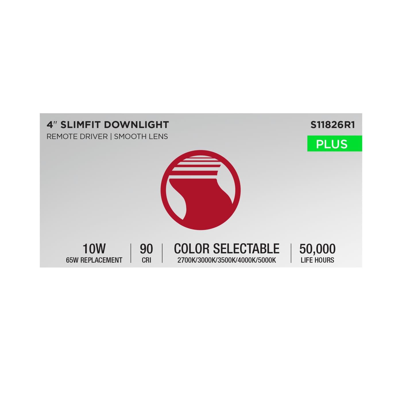 10WLED/DW/EL/4/CCT-SEL/RND/RD - S11826R1