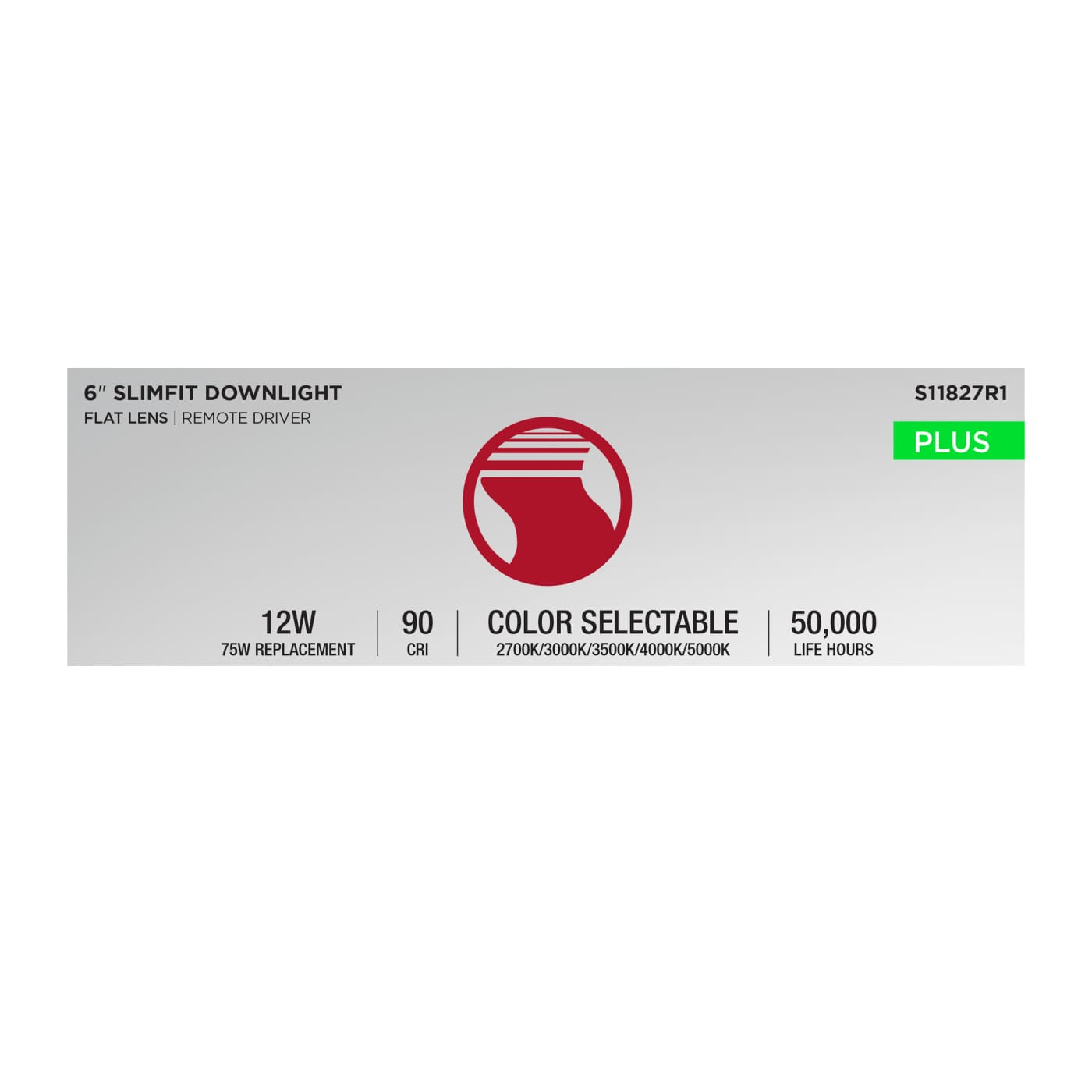 12WLED/DW/EL/6/CCT-SEL/RND/RD - S11827R1