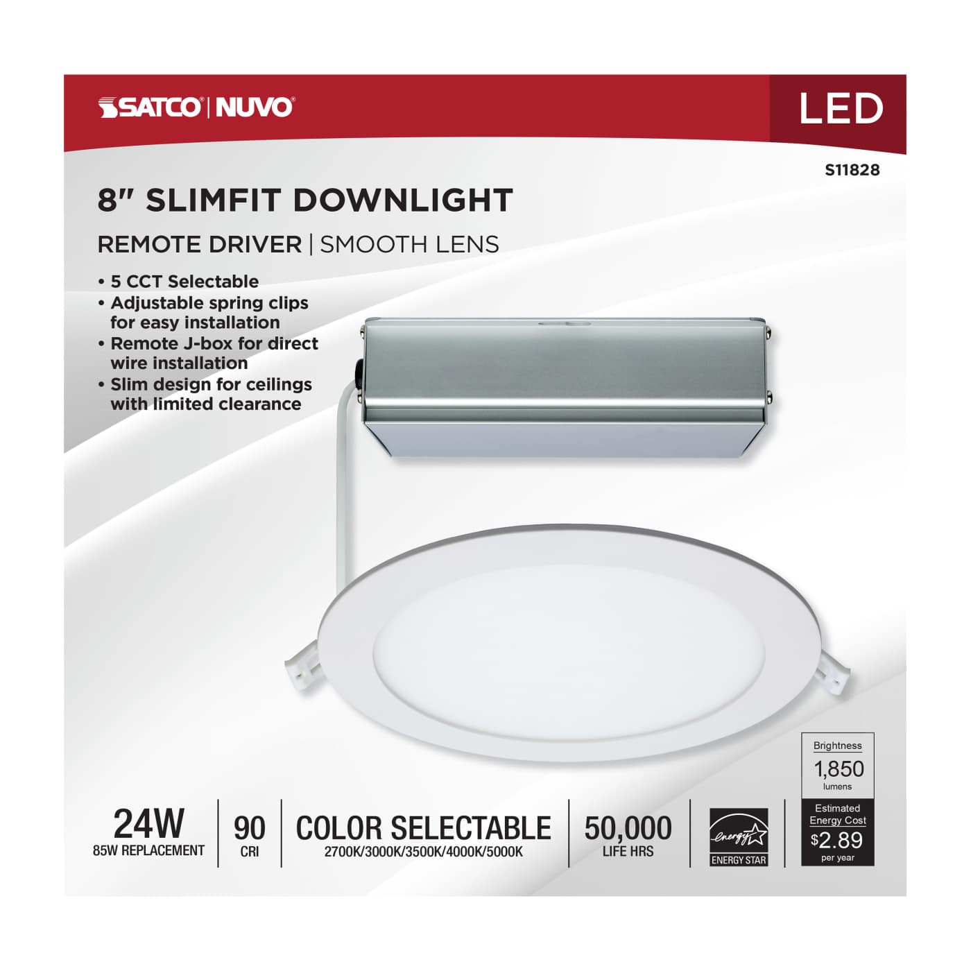 24WLED/DW/EL/8/CCT-SEL/RND/RD - S11828