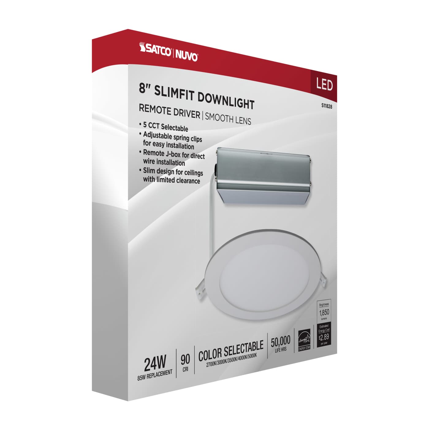 24WLED/DW/EL/8/CCT-SEL/RND/RD - S11828