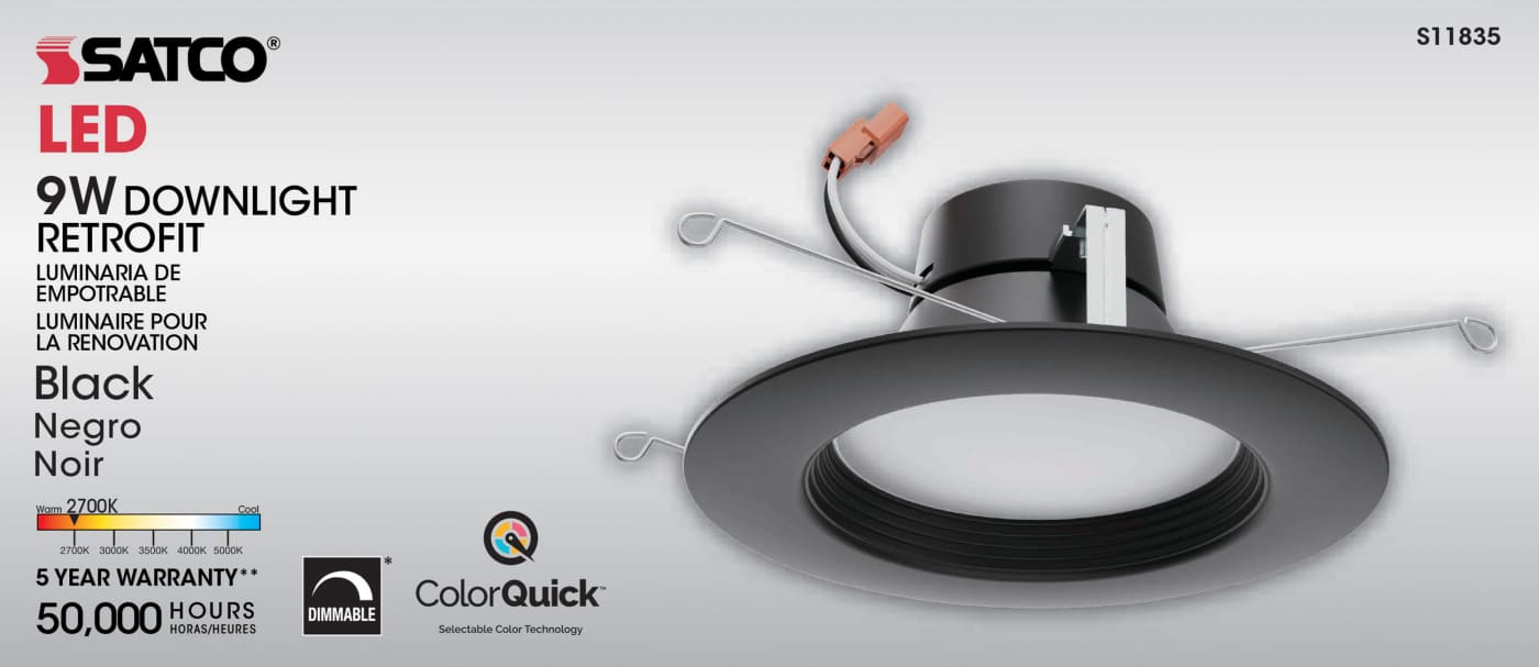 9WLED/RDL/5-6/CCT-SEL/120V/BL - S11835