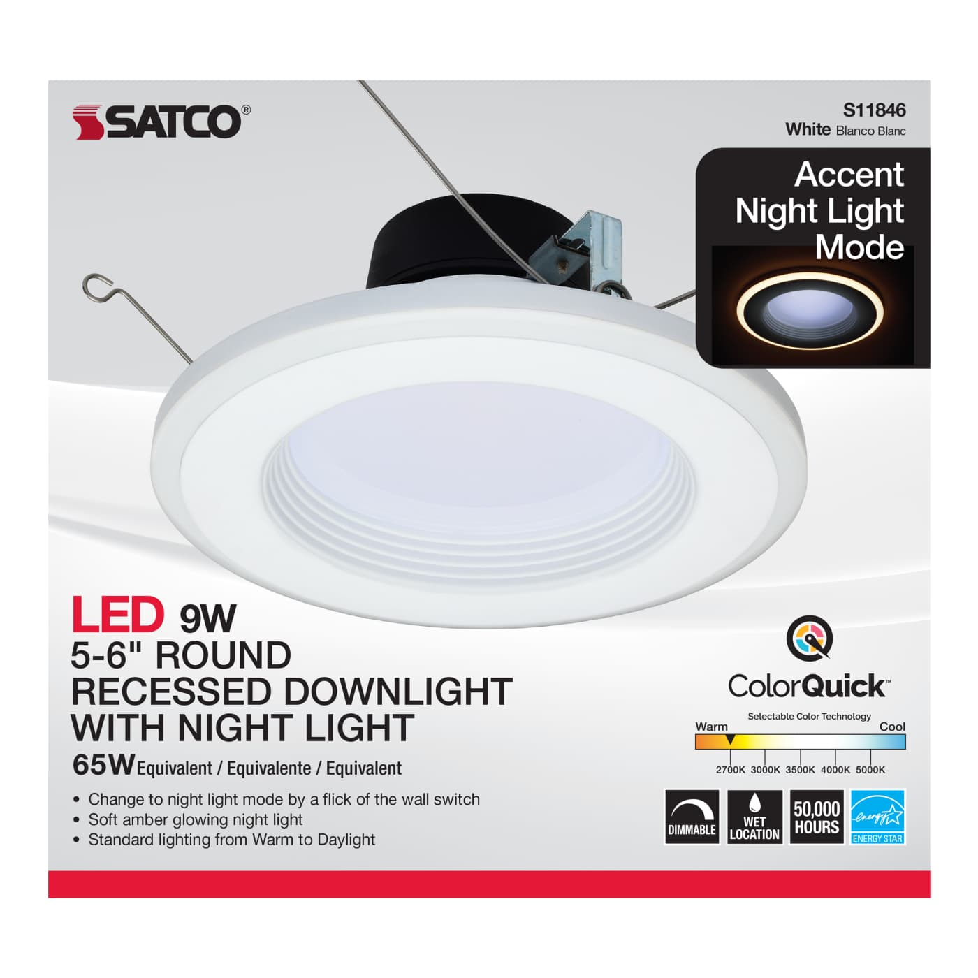 9WLED/NL/RDL/5-6/CCT-SEL/120V - S11846