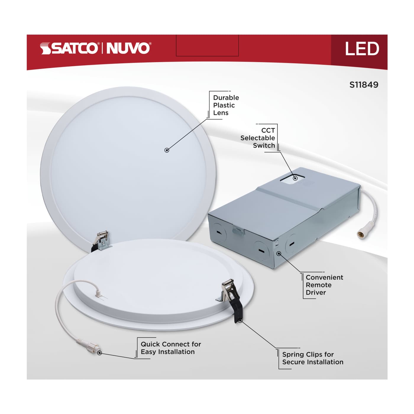 38WLED/DW/12/CCT/RND/FL/DD - S11849