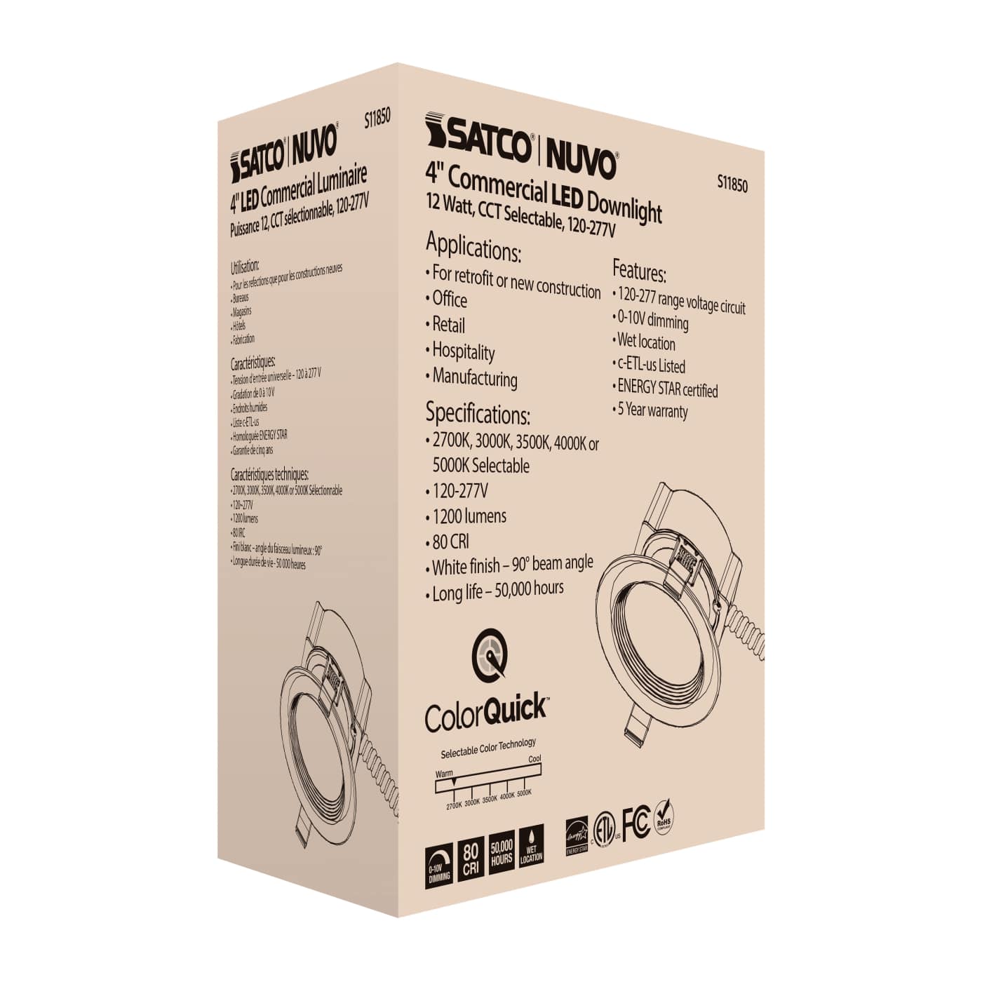 12WLED/CDL/4/CCT/120-277 - S11850