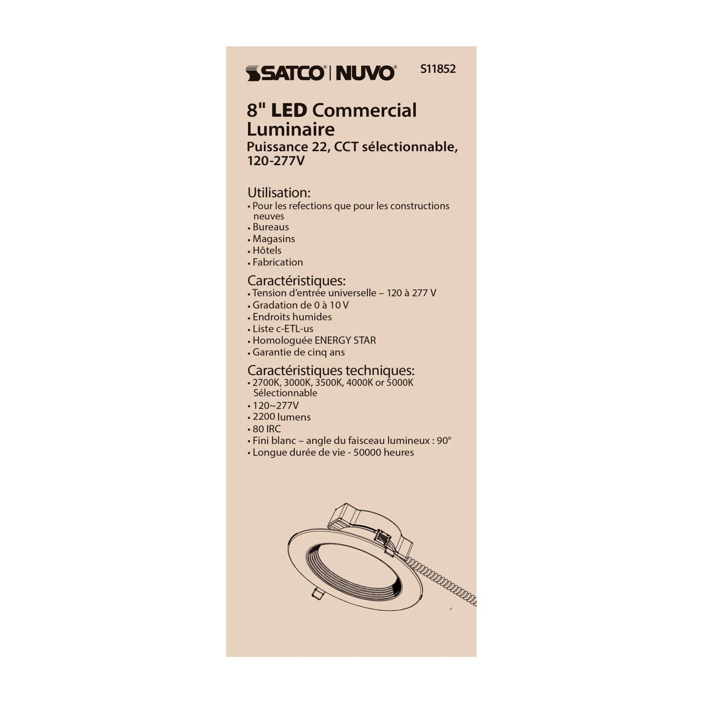 22WLED/CDL/8/CCT/120-277 - S11852