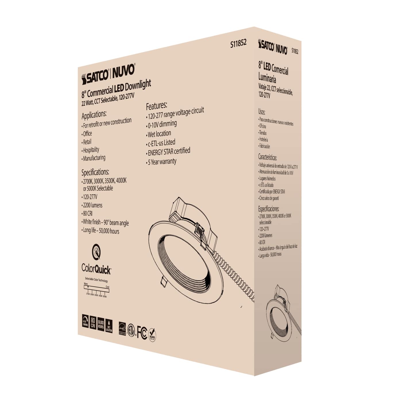 22WLED/CDL/8/CCT/120-277 - S11852