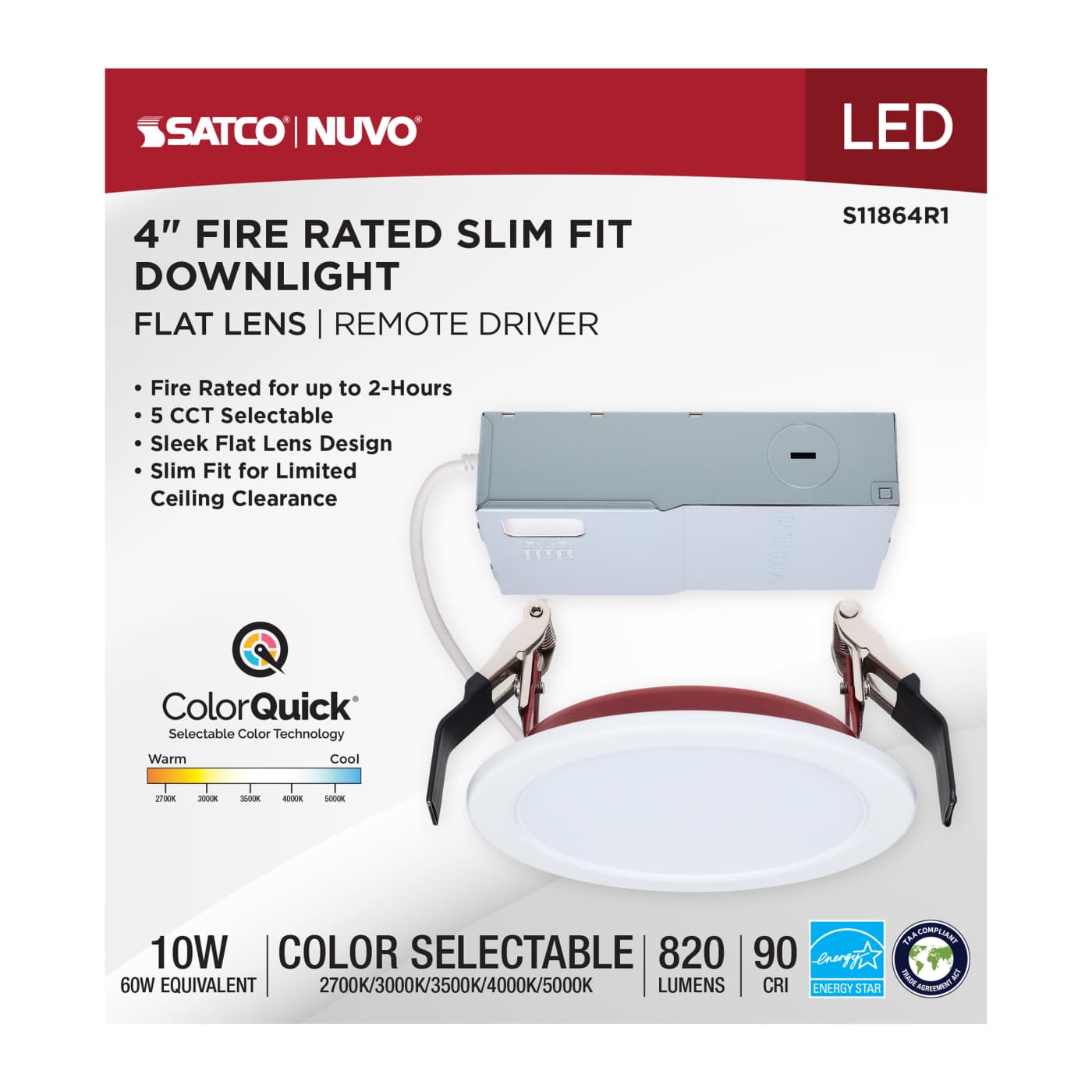 10WLED/4/FR/CCT/SLF/RD/FL/RND - S11864R1